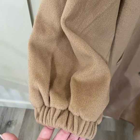 NWT For Love And Lemons Sadie Fleece Coat Long Tan Brown Fall - Picture 10 of 16